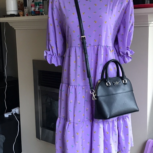 💜SOLD💜Lilac Puff Dress - Picture 2 of 2